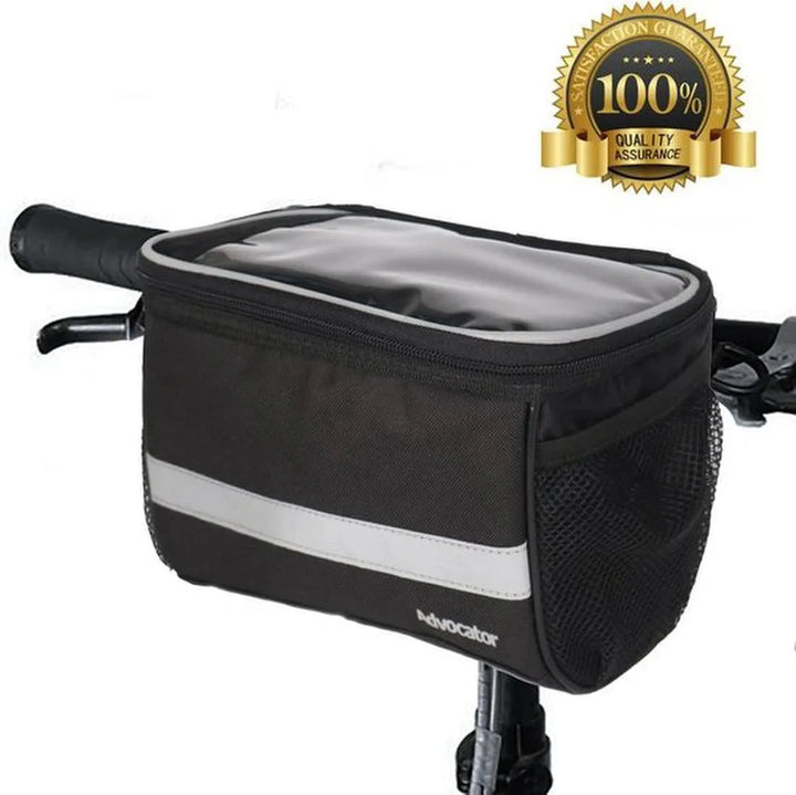 Telefoonhouder fiets – Universeel – Waterdicht – Opbergruimte – Tot 6.8 inch – Zwart-Ilumina Benelux