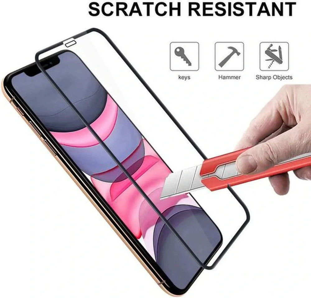 iPhone 11 Hoesjes – Portemonnee Bookcase – Magneetsluiting – Inclusief 2x Full Screenprotector – Rood-Ilumina Benelux