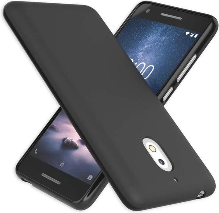 Nokia 2.1 Hoesjes – Siliconen Backcover – Soft TPU – Schokbestendig – Zwart-Ilumina Benelux