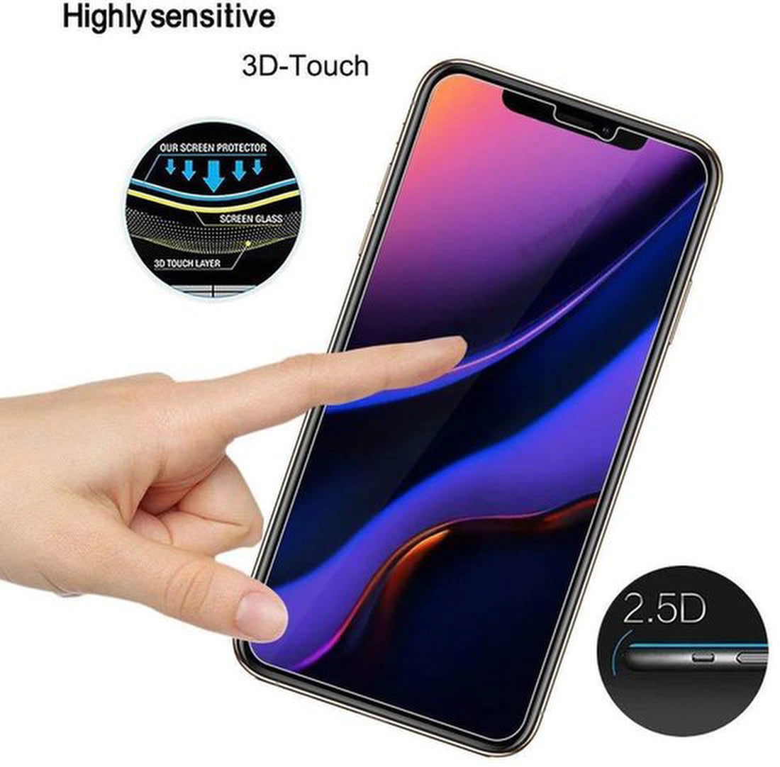 Screenprotector – Geschikt voor jouw toestel – Gehard Glas 9H – Anti-kras – Transparant – 1-Pack