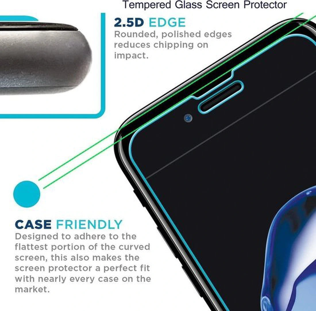 Screenprotector - Geschikt voor Motorola Moto E6 Plus - 9H Glas (1-Pack)