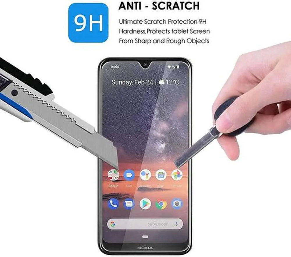 Nokia 3.2 Hoesjes – Portemonnee Hoes – Pasjeshouder – 2x Screenprotector – Wit-Ilumina Benelux