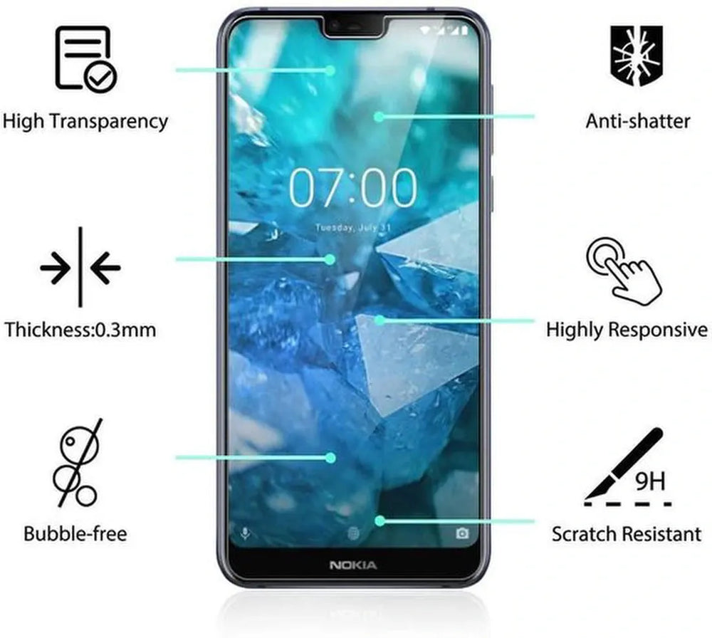 Nokia 7.1 Hoesjes – Portemonnee Hoes – Pasjeshouder – 2x Screenprotector – Roze-Ilumina Benelux