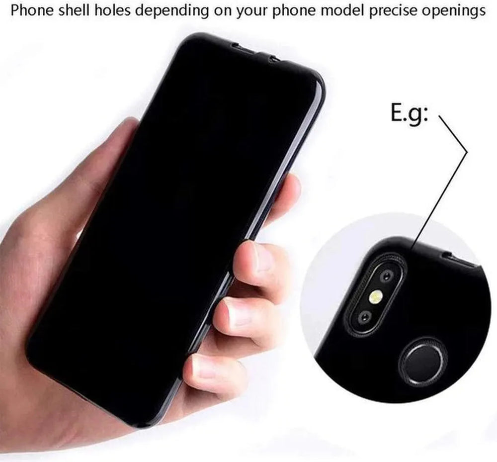 Samsung Galaxy A40 Hoesjes – Siliconen Backcover TPU – Soft Grip – Inclusief 2x Screenprotector – Zwart-Ilumina Benelux