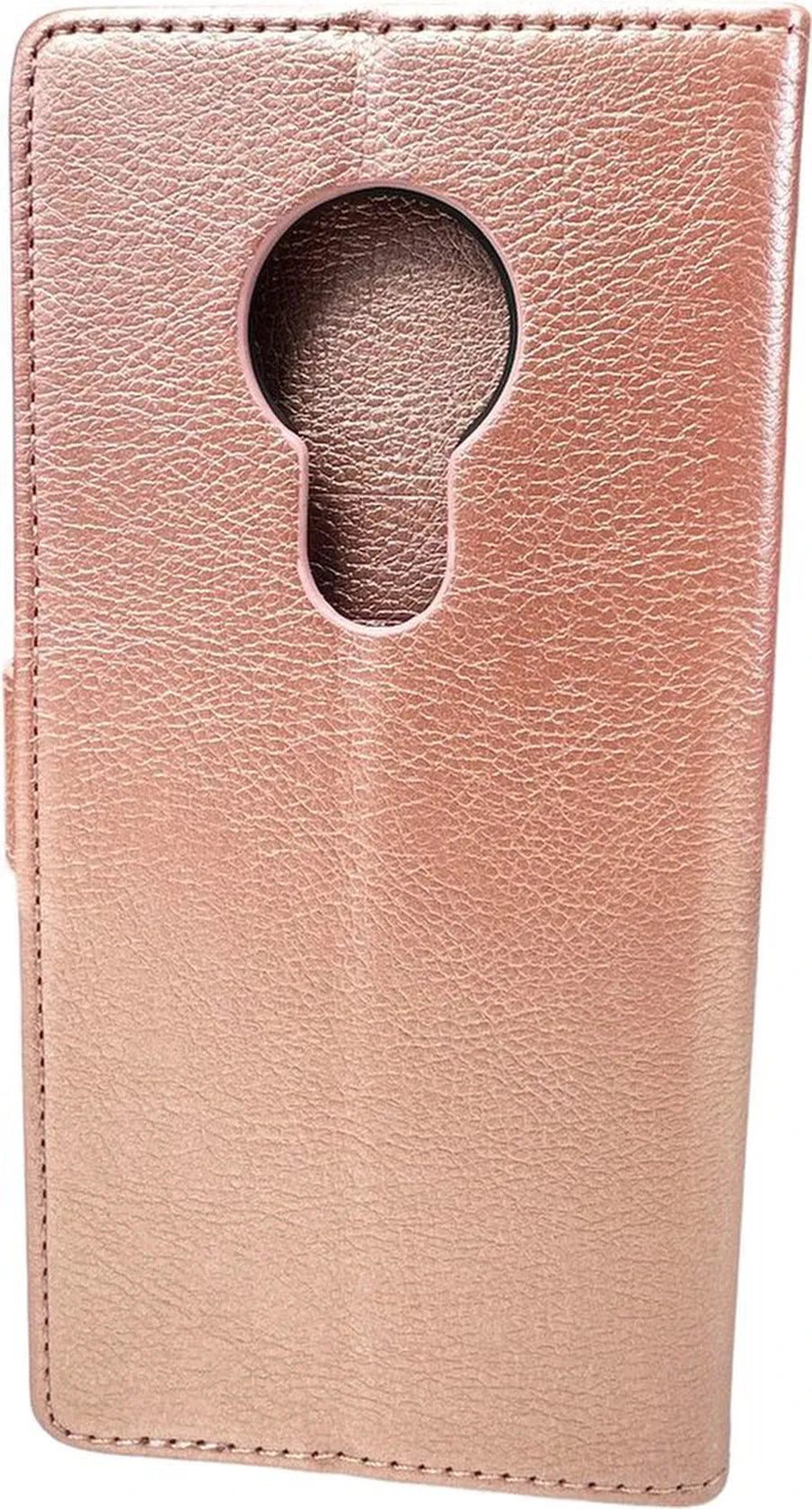 Nokia 6.2 Hoesjes – Bookcase Portemonnee Hoes – Pasjeshouder – Magneetsluiting – Roségoud-Ilumina Benelux