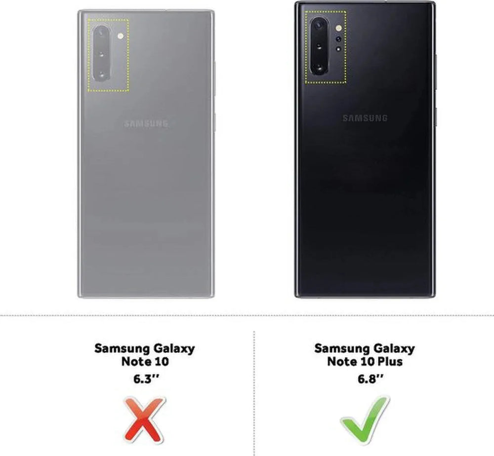 Samsung Galaxy Note 10 Plus Hoesjes – Siliconen Backcover – Soft Touch – Schokbestendig – Zwart-Ilumina Benelux
