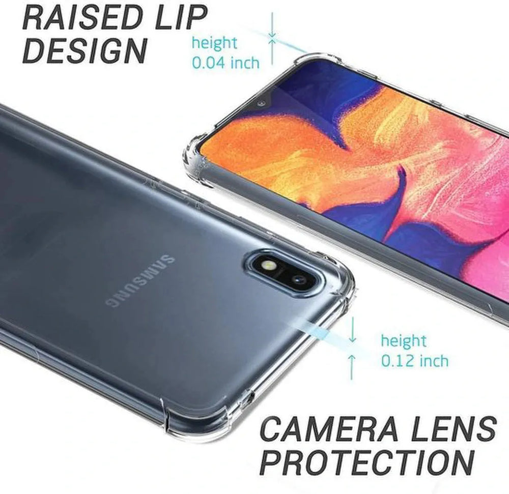 Samsung Galaxy A50 Hoesjes – Siliconen Backcover – Schokbestendig Anti-Shock – Transparant-Ilumina Benelux