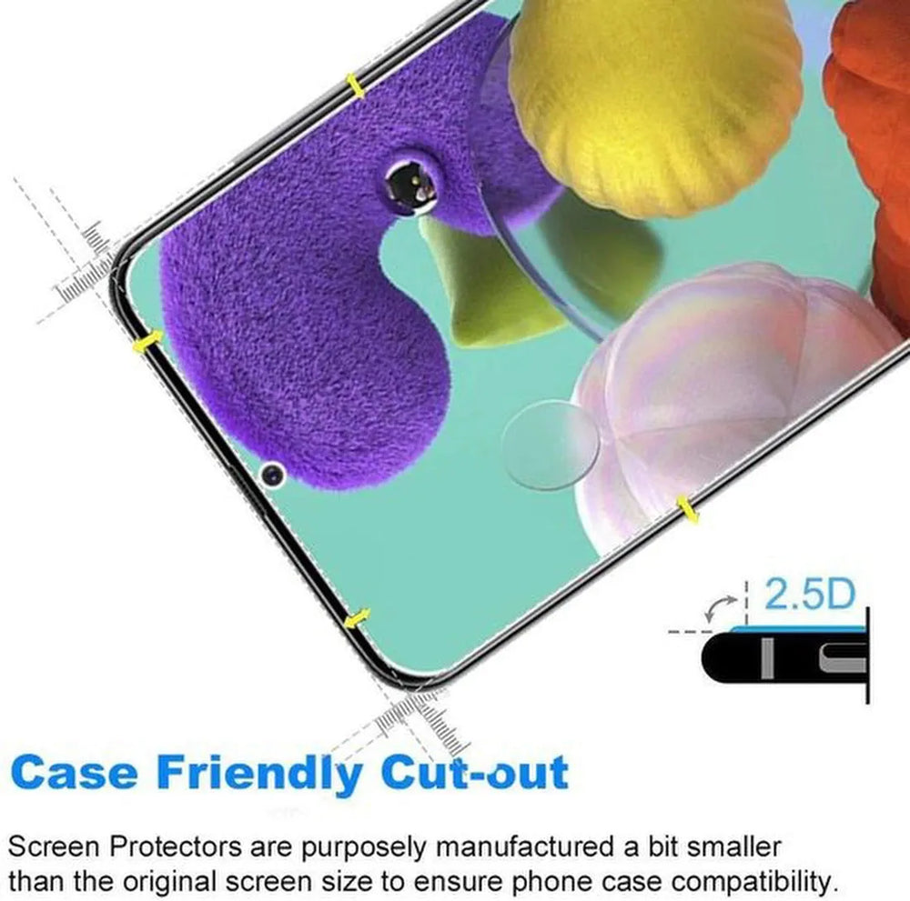 Samsung Galaxy A51 Hoesjes – Bookcase Portemonnee – Magneetsluiting – 2x Gehard Glas Screenprotector – Goud-Ilumina Benelux