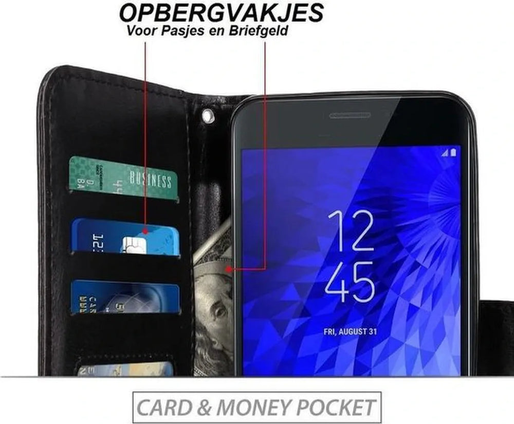 Samsung Galaxy Xcover Pro Hoesjes – Portemonnee Hoes – Pasjeshouder – Magneetsluiting – Roségoud-Ilumina Benelux