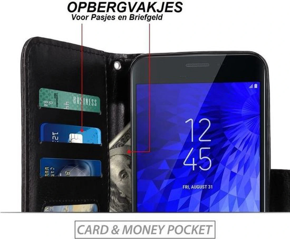 Samsung Galaxy Xcover Pro Hoesjes – Portemonnee Hoes – Pasjeshouder – Magneetsluiting – Rood