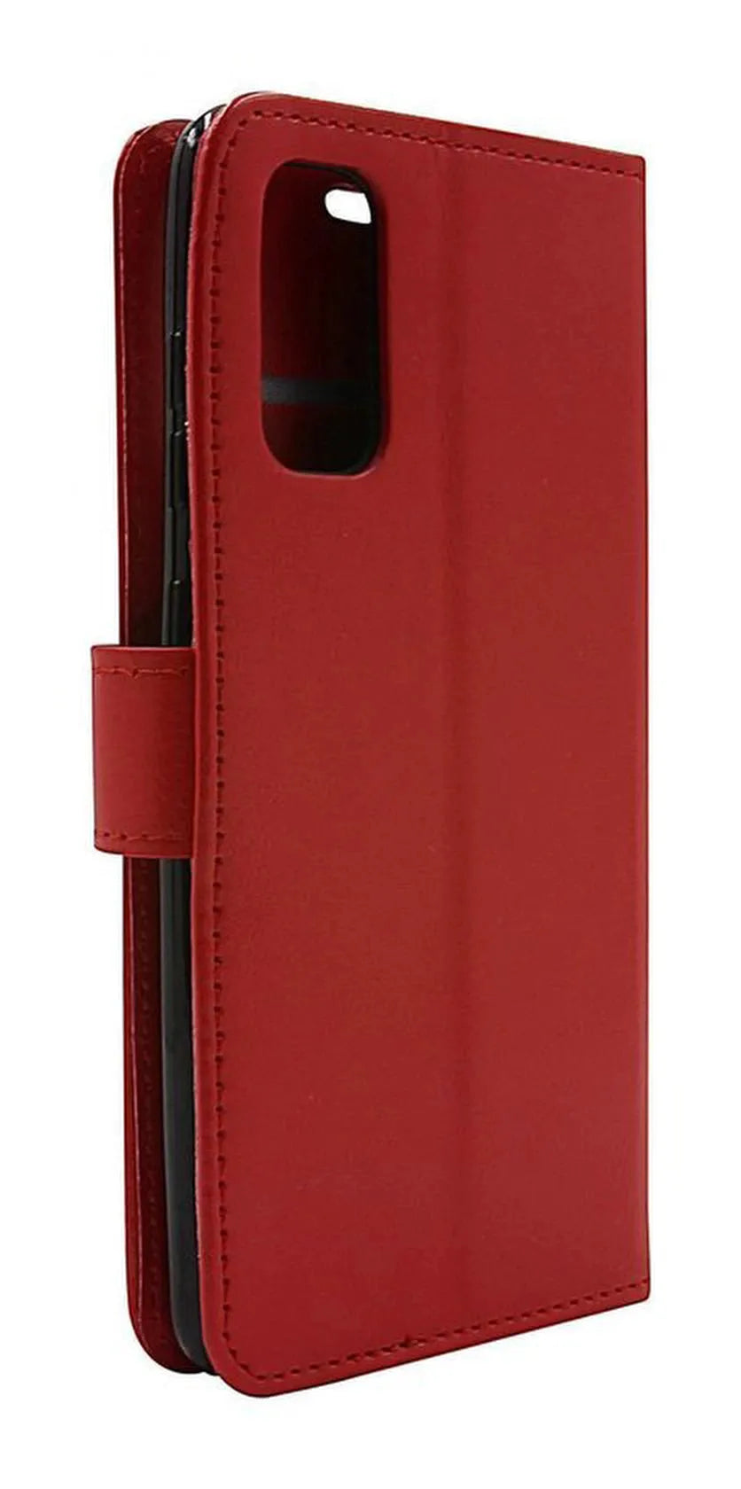 Samsung Galaxy S20 5G Hoesjes – Portemonnee Hoes – Pasjeshouder – Magneetsluiting – Rood-Ilumina Benelux