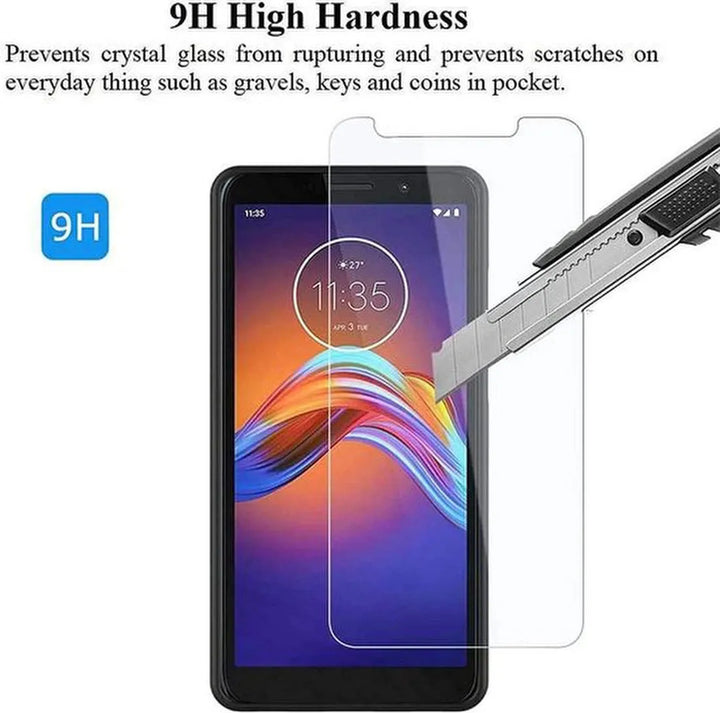 Motorola Moto E6 Play Hoesjes – Transparante Soft TPU Backcover – Inclusief 2x Screenprotector – Anti-kras-Ilumina Benelux