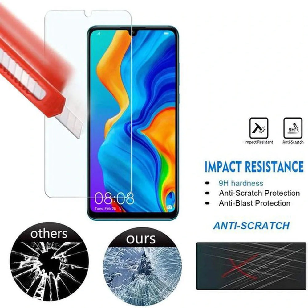 Huawei P30 Pro Hoesjes – Portemonnee Backcover – Magneetsluiting – Inclusief 2x Screenprotector – Bruin-Ilumina Benelux
