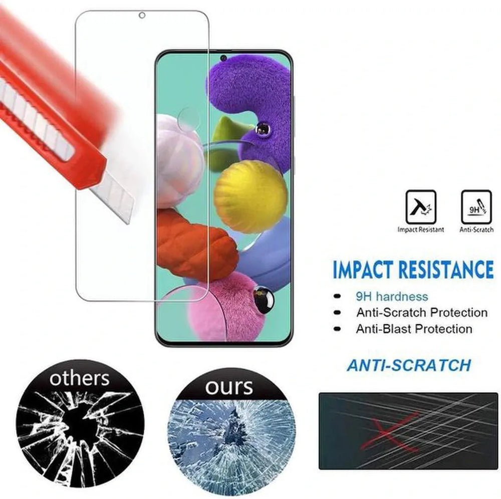Samsung Galaxy A71 Hoesjes – Portemonnee Hoes – Magneetsluiting – 2x Gehard Glas Screenprotector – Goud-Ilumina Benelux