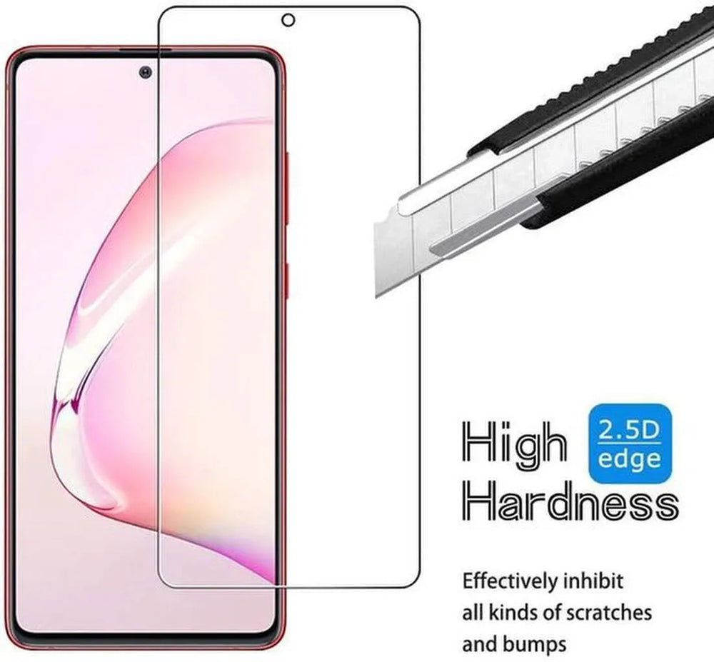 Samsung Galaxy Note 10 Lite Hoesjes – Anti Shock Hybrid Soft Case – Schokbestendig Backcover – Inclusief 2x Screenprotector – Zwart-Ilumina Benelux