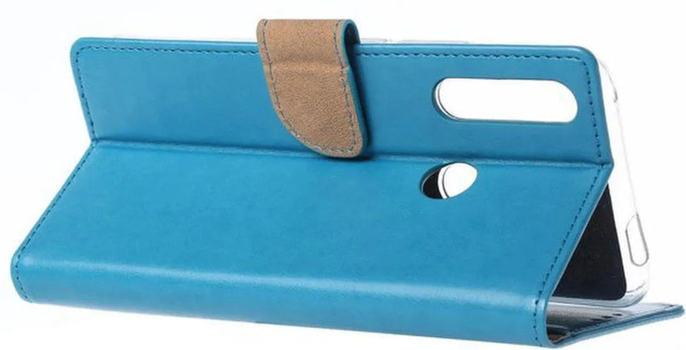 Huawei P Smart Z Hoesjes – Portemonnee Hoes – Pasjeshouder – 2x Screenprotector – Turquoise-Ilumina Benelux