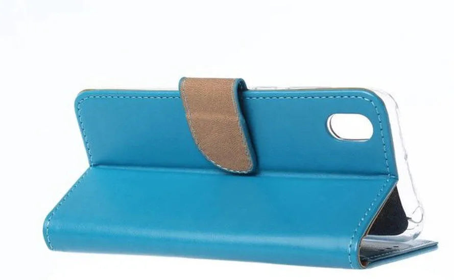 Huawei Y5 2019 Hoesjes – Portemonnee Backcover – Pasjeshouder – 2x Screenprotector – Turquoise-Ilumina Benelux