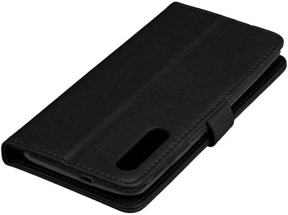 Xiaomi Mi 9 Hoesjes – Portemonnee Hoes – Pasjeshouder – Magneetsluiting – Zwart-Ilumina Benelux