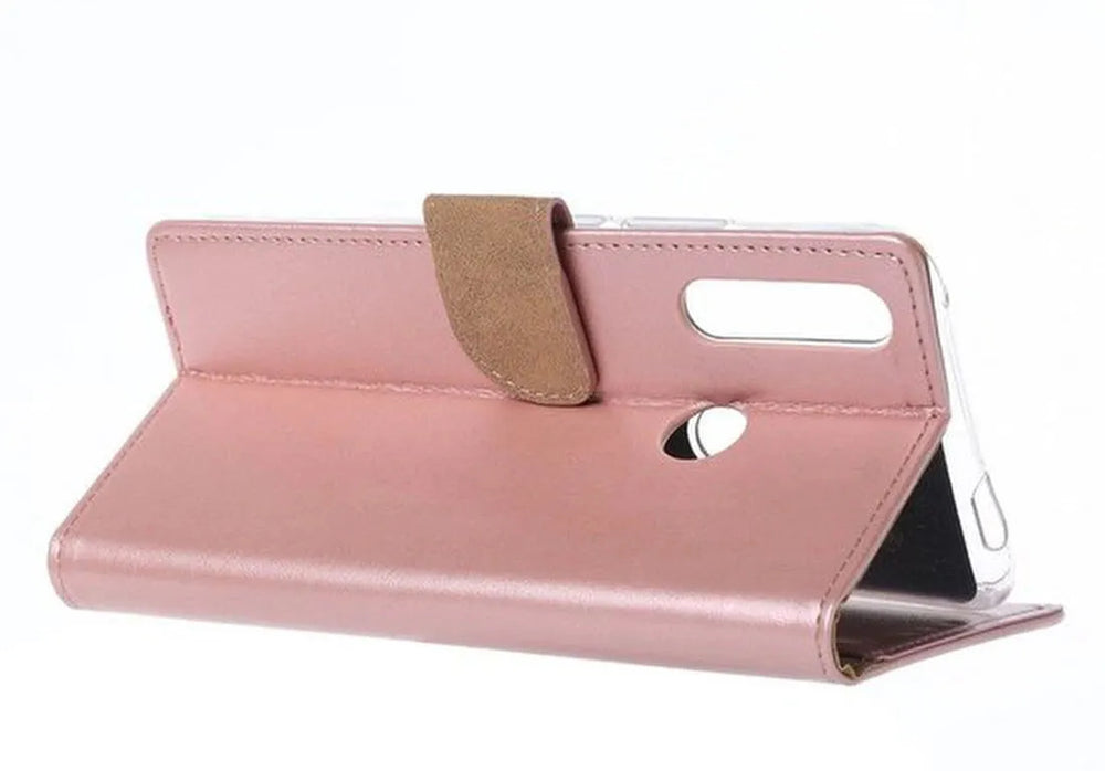 Huawei P Smart Z Hoesjes – Portemonnee Backcover – Magneetsluiting – 2x Screenprotector – Roségoud-Ilumina Benelux