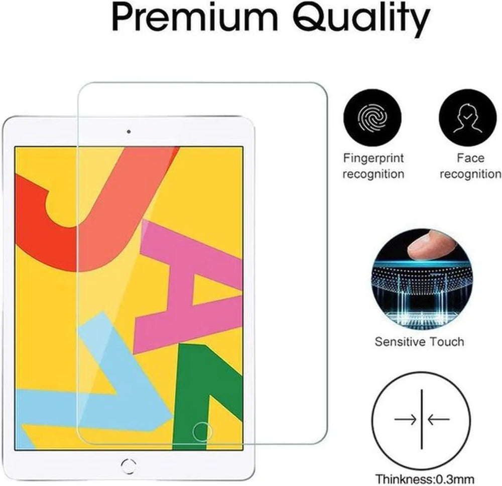 Screenprotector – Geschikt voor iPad 10.2 Inch (2019/2020/2021) – 2-pack – Gehard Glas 0,3mm – HD Helder Tempered Glas-tabletscreenprotectors-Ilumina Benelux