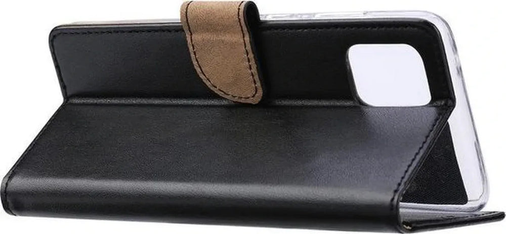 Samsung Galaxy A81 Hoesjes – Portemonnee Hoes – Pasjeshouder – Inclusief 2x Gehard Glas Screenprotector – Zwart-Ilumina Benelux