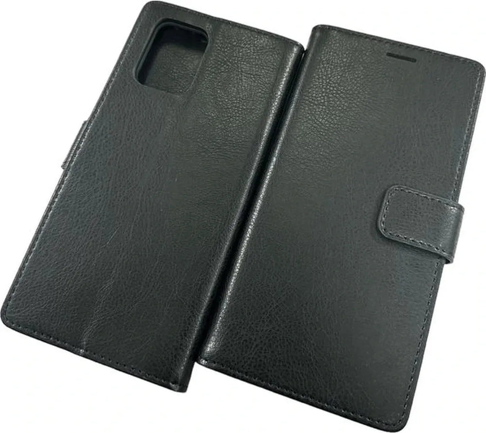 Samsung Galaxy S10 Lite Hoesjes – Portemonnee Hoes – Pasjeshouder – Magneetsluiting – Zwart-Ilumina Benelux