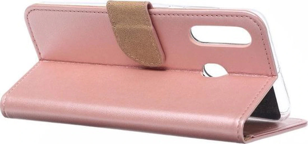 Bookcase Geschikt voor: Samsung Galaxy M40 - Roségoud - portemonnee hoesje