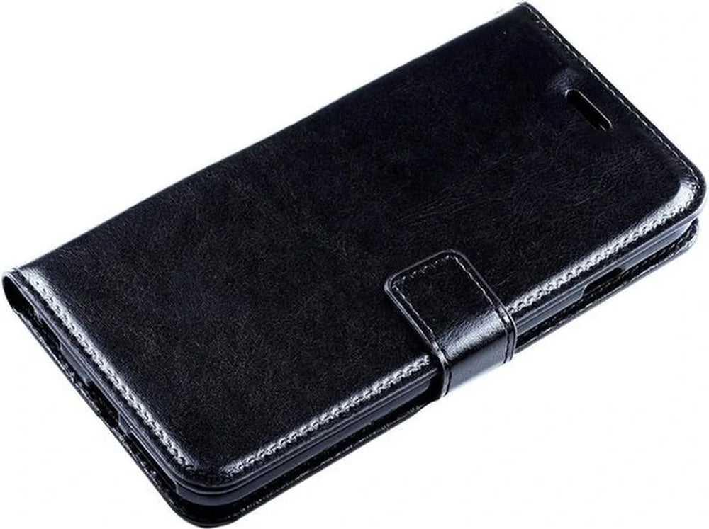 iPhone 5/5C/5S/SE Hoesjes – Bookcase Portemonnee Hoes – Pasjeshouder – Magneetsluiting – Zwart-Ilumina Benelux