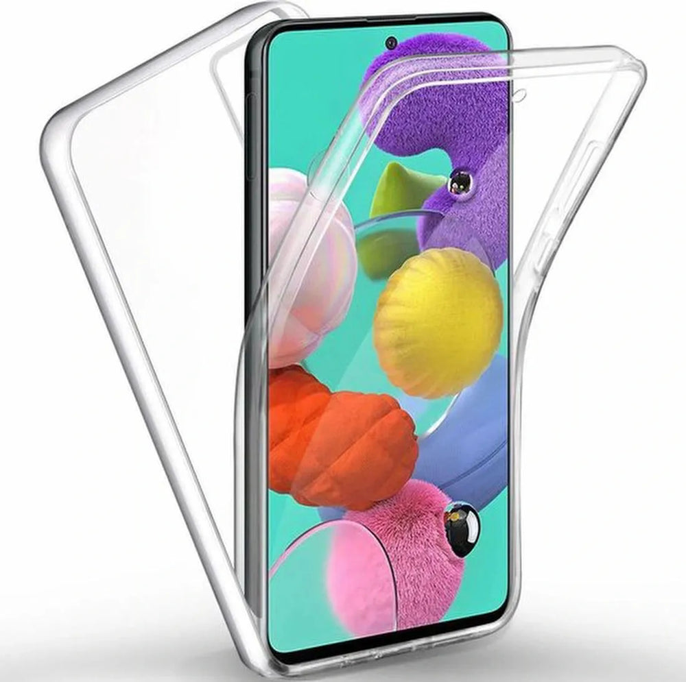 Samsung Galaxy A51 Hoesjes – Dubbelzijdig 360° Full Cover – Transparant – Beschermhoes – Helder Transparant-Ilumina Benelux