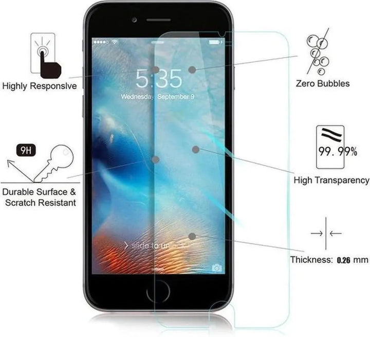 iPhone 6/6S Hoesjes – Portemonnee Hoes – Pasjeshouder – 2x Screenprotector – Bordeaux-Ilumina Benelux