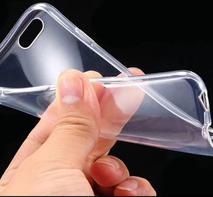 iPhone 6 Plus/6S Plus Hoesjes – Transparante TPU Siliconen Backcover – 2x Gehard Glas Screenprotector – Anti-kras-Ilumina Benelux