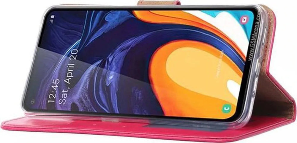 Samsung Galaxy M40 Hoesjes – Bookcase Portemonnee Hoes – Pasjeshouder – Magneetsluiting – Roze-Ilumina Benelux