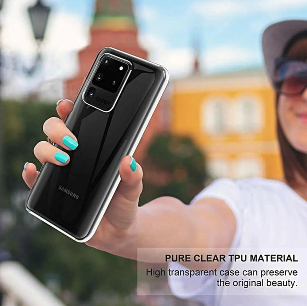 Samsung Galaxy S20 Ultra Hoesjes – Dubbelzijdig 360° Full Cover – Transparant – Schokbestendig – Doorzichtig-Ilumina Benelux