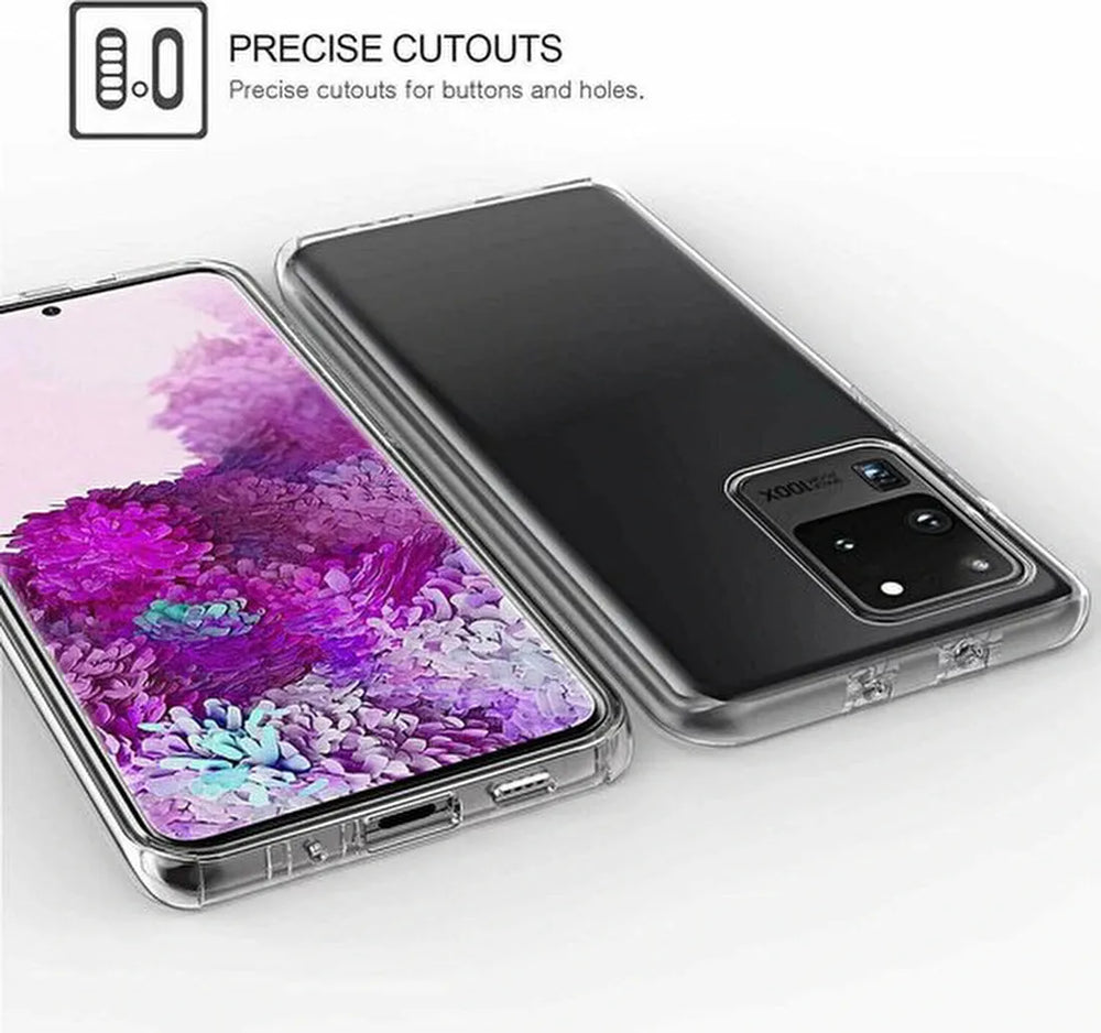 Samsung Galaxy S20 Hoesjes – Dubbelzijdig 360° Full Cover – Transparant – Schokbestendig – Transparant-Ilumina Benelux