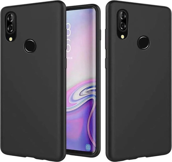 Samsung Galaxy A10S Hoesjes – Siliconen Backcover – Soft Touch – Schokbestendig – Zwart-Ilumina Benelux