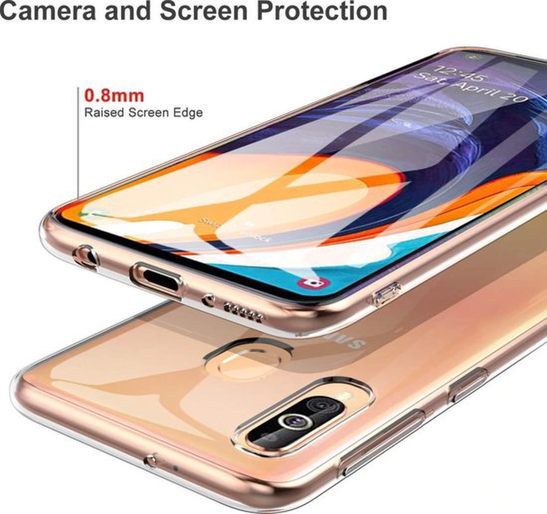 Soft Backcover Hoesje Geschikt voor: Samsung Galaxy A60 - Silicone - Transparant