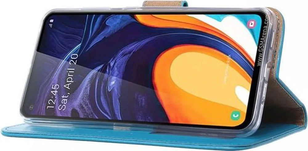Samsung Galaxy M40 Hoesjes – Portemonnee Hoes – Pasjeshouder – Magneetsluiting – Turquoise-Ilumina Benelux