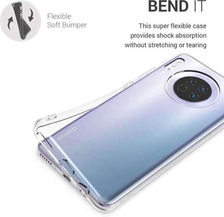Huawei Mate 30 Hoesjes – Siliconen Backcover – Transparant – Flexibel – Anti Kras-Ilumina Benelux