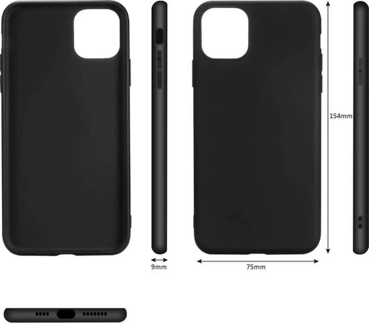 iPhone 11 Hoesjes – Siliconen Backcover – Soft Silicone – Zwart-Ilumina Benelux