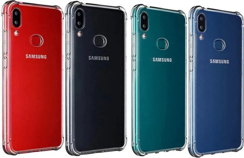 Samsung Galaxy A21 Hoesjes – Anti-Shock Hybride Backcover – 2x Gehard Glas Screenprotector – Transparant-Ilumina Benelux