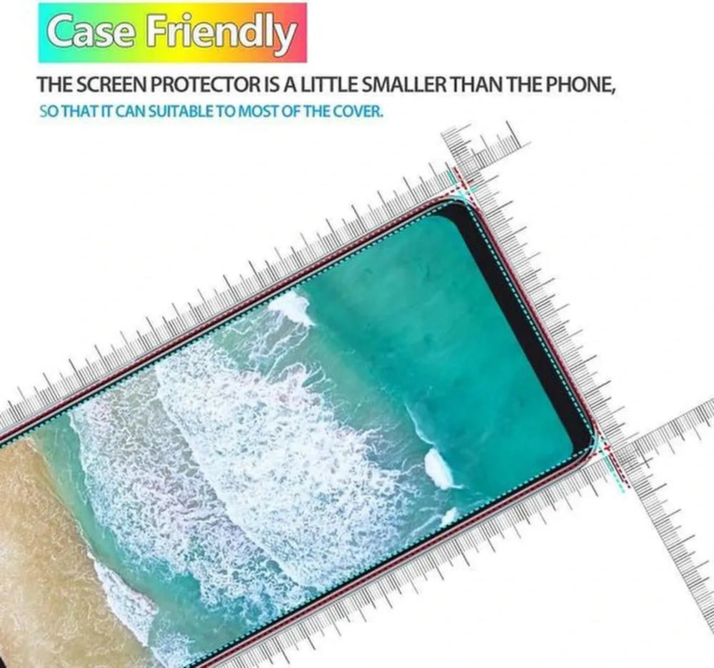 Samsung Galaxy A60 Hoesjes – Soft TPU Siliconen Backcover – 2x Gehard Glas Screenprotector – Zwart-Ilumina Benelux