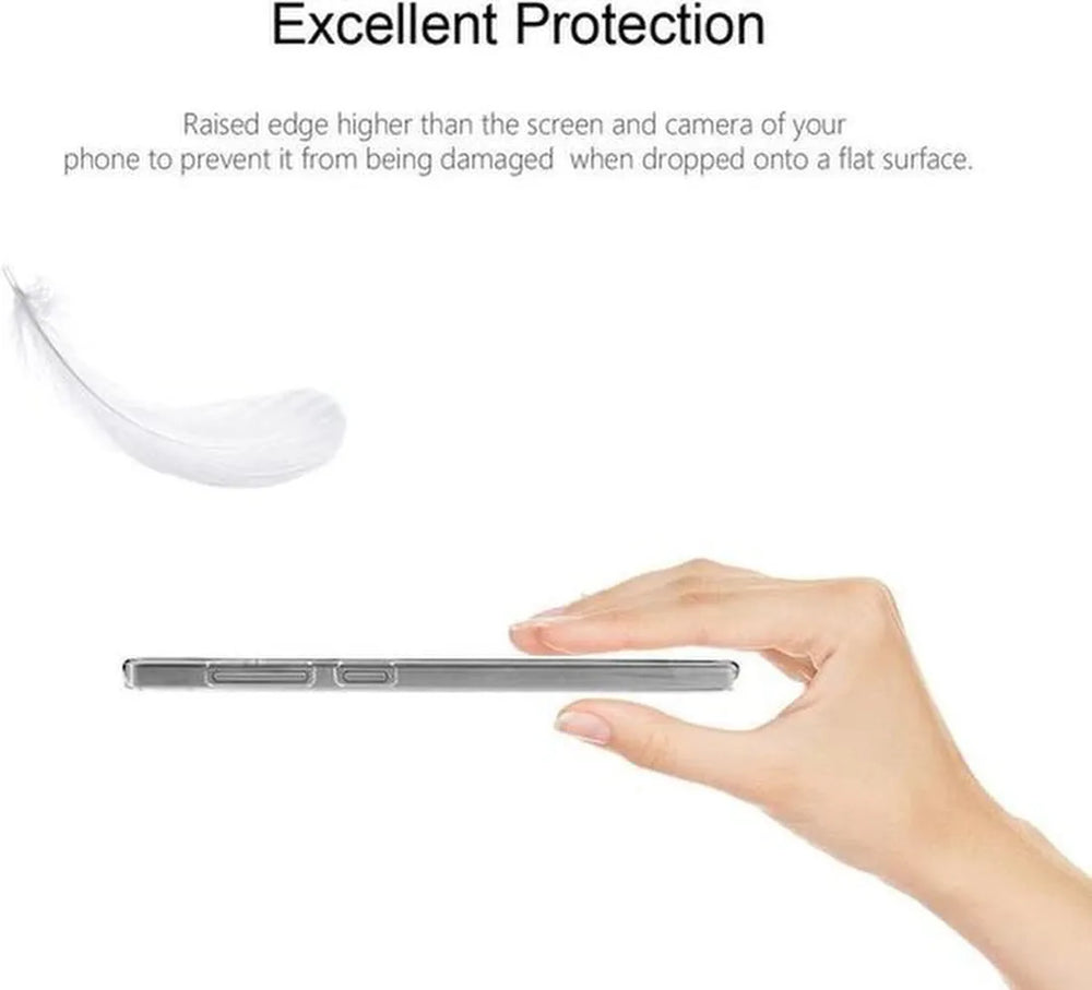 iPhone 6/6S Hoesjes – Transparante TPU Siliconen Backcover – Inclusief 2x Gehard Glas Screenprotector-Ilumina Benelux