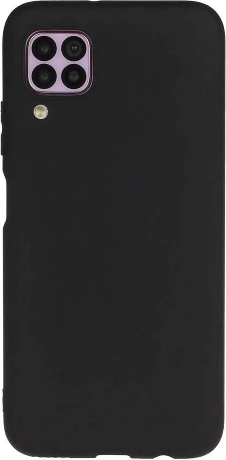 Huawei P40 Lite Hoesjes – Siliconen Backcover – Soft Grip – Schokbestendig – Zwart-Ilumina Benelux