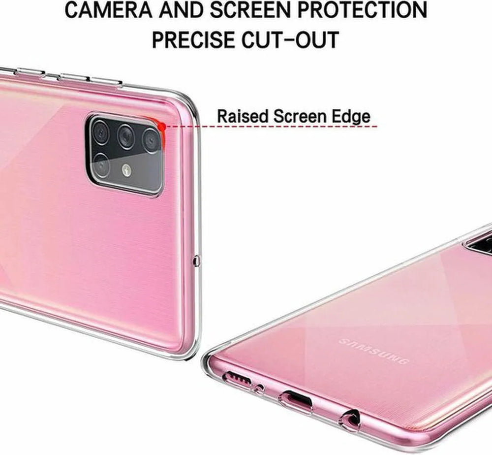 Samsung Galaxy A71 Hoesjes – Siliconen Backcover – Schokbestendig – Transparant-Ilumina Benelux