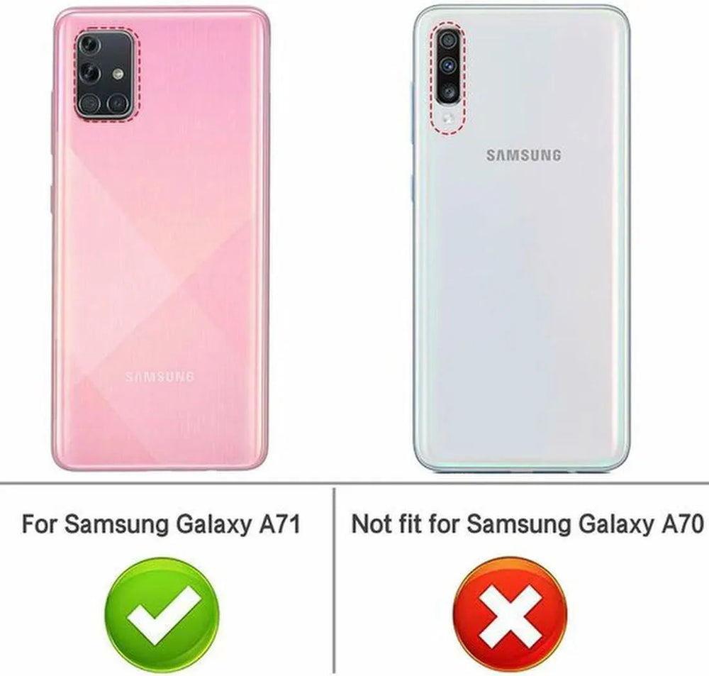 Samsung Galaxy A71 Hoesjes – Siliconen Backcover – Schokbestendig – Transparant-Ilumina Benelux