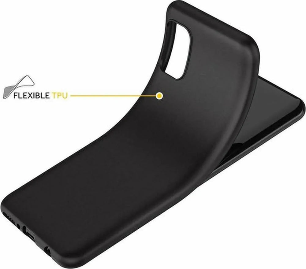 Samsung Galaxy A51 Hoesjes – Siliconen Backcover – Soft Touch – Schokbestendig – Zwart-Ilumina Benelux