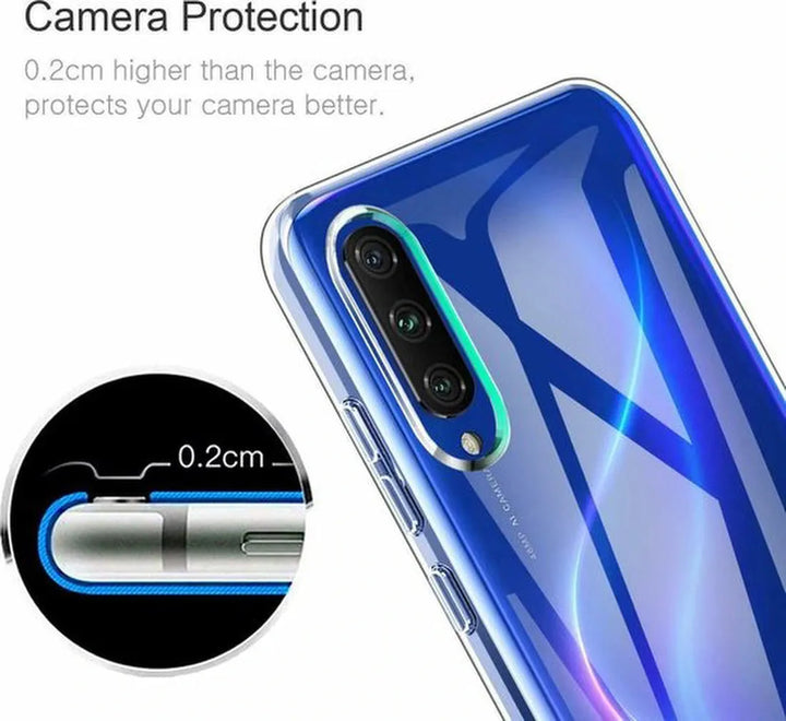 Xiaomi Mi 9 Hoesjes – Transparante TPU Siliconen Backcover – Inclusief 2x Gehard Glas Screenprotector-Ilumina Benelux