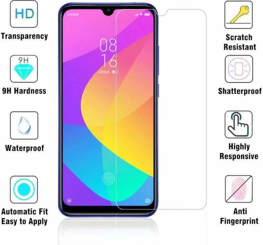 Xiaomi Mi 9 Hoesjes – Transparante TPU Siliconen Backcover – Inclusief 2x Gehard Glas Screenprotector-Ilumina Benelux