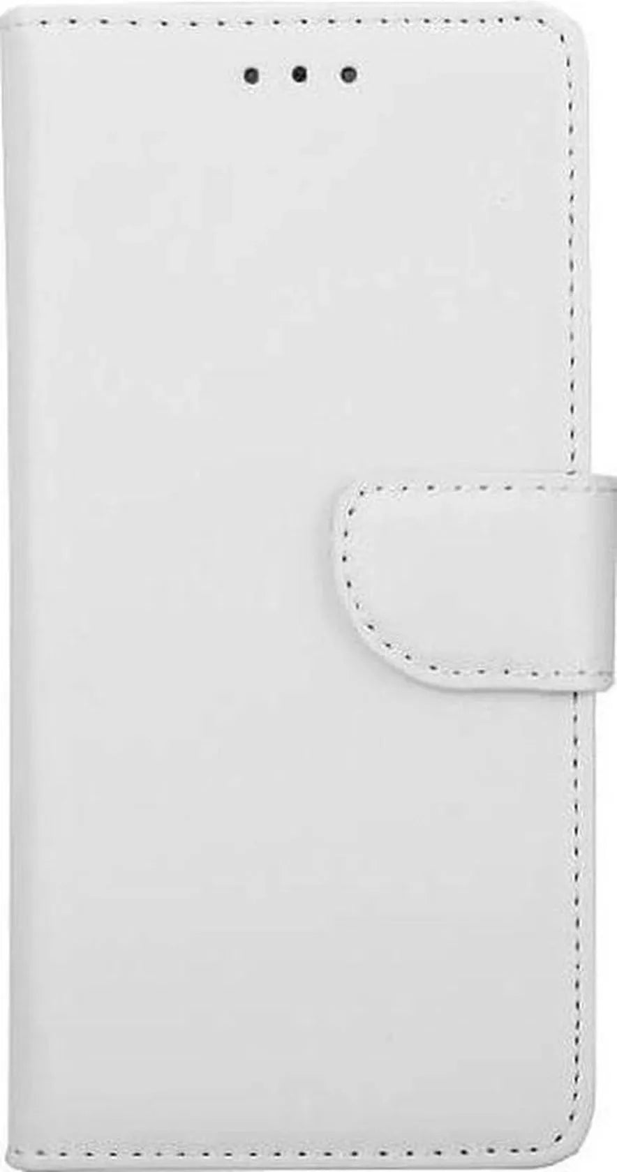 iPhone 6 Plus/6S Plus Hoesjes – Portemonnee Hoes – Magneetsluiting – Pasjeshouder – Wit + 2x Screenprotector-Ilumina Benelux