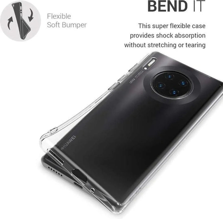 Huawei Mate 30 Pro Hoesjes – Siliconen Backcover – Transparant – Flexibel – Anti-kras-Ilumina Benelux